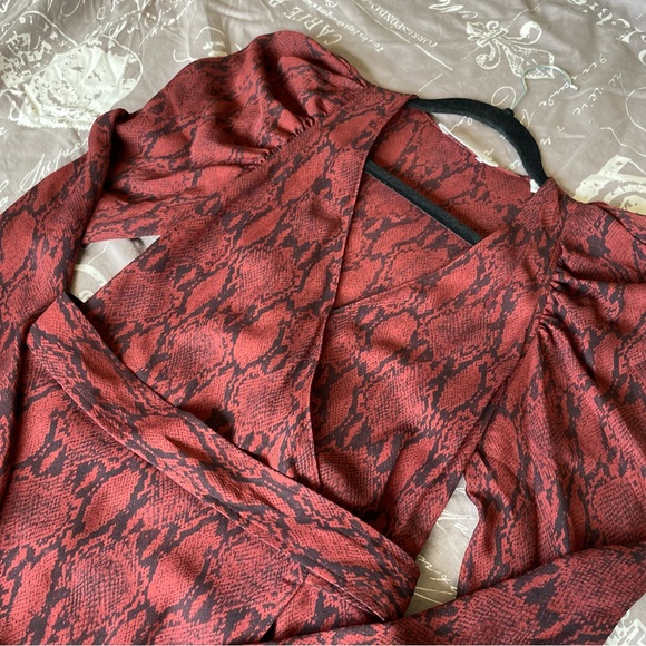 A.L.C Tianna snake-print dress - Size S/4 - excellent condition - Picture 4 of 8